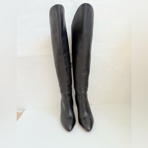 Christian Louboutin Black leather Eleonor Botta 85mm knee-high boots EU 37 - Picture 8 of 15